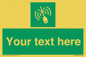 Custom sign safe condition Emergency position beacon